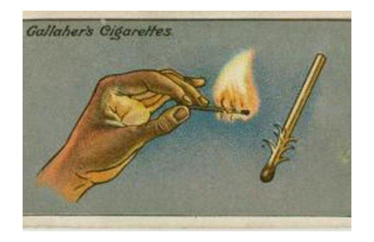 Kā aizdedzināt sērkociņu... Autors: Zibenzellis69 Seni padomi uz cigarešu paciņām