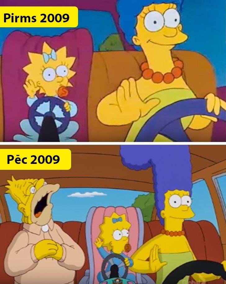 Izmaiņu daudzums ievadā2009... Autors: Lestets 16 reizes, kas pierāda, ka Simpsonos viss notiek kāda iemesla dēļ