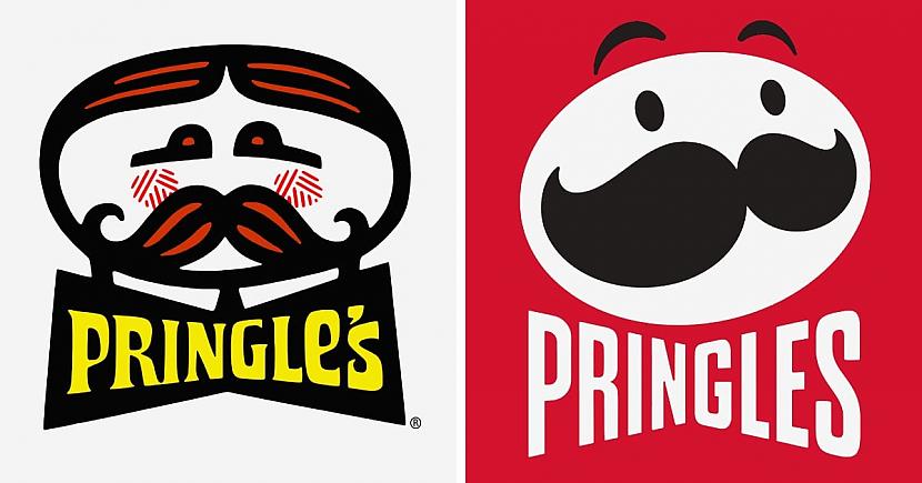 Pringles logotips 1967 un 2022... Autors: Zibenzellis69 17 pirmie pasaulslavenu zīmolu logotipi, kuru sākotnējais dizains jūs pārsteigs