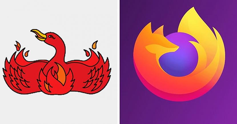 Mozilla Firefox logotips 2002... Autors: Zibenzellis69 17 pirmie pasaulslavenu zīmolu logotipi, kuru sākotnējais dizains jūs pārsteigs