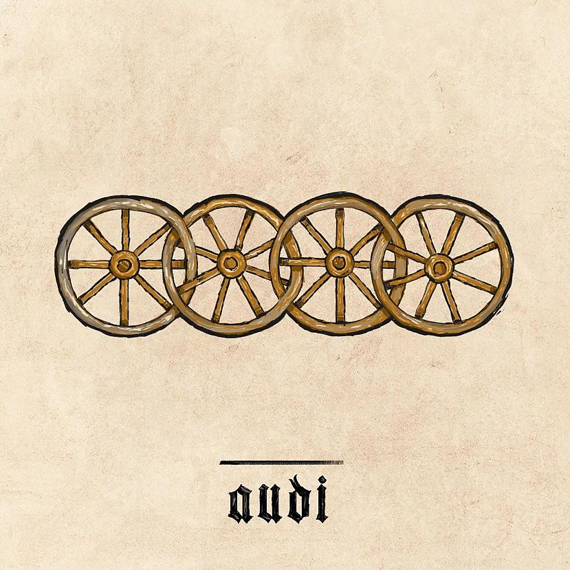 Audi Autors: Zibenzellis69 Kā izskatītos slaveni uzņēmumu logotipi, ja tos gleznotu viduslaiku mākslinieki