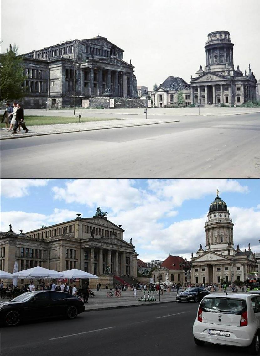 Berlīne Vācija 1961 un 2019 g Autors: Lestets Foto: Kā laika gaitā ir mainījušās dažādas pilsētas?
