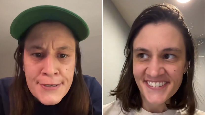 Sieviete, kura izskatās kā Džims Kerijs, bet nav Džims Kerijs. Kas viņa ...