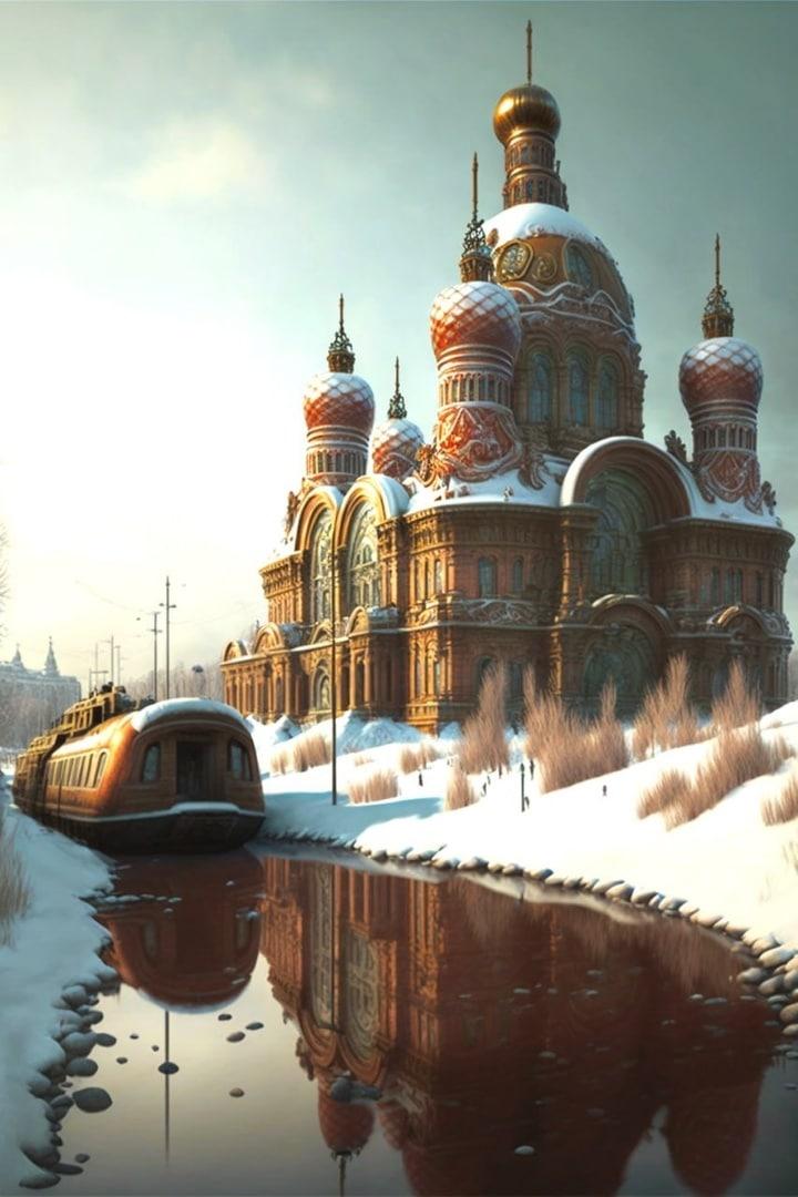 KrievijaVai tas ir tramvajs... Autors: Zibenzellis69 Mākslīgā intelekta skatījumā: kādas varētu izskatīties valstis, pilsētas nākotnē