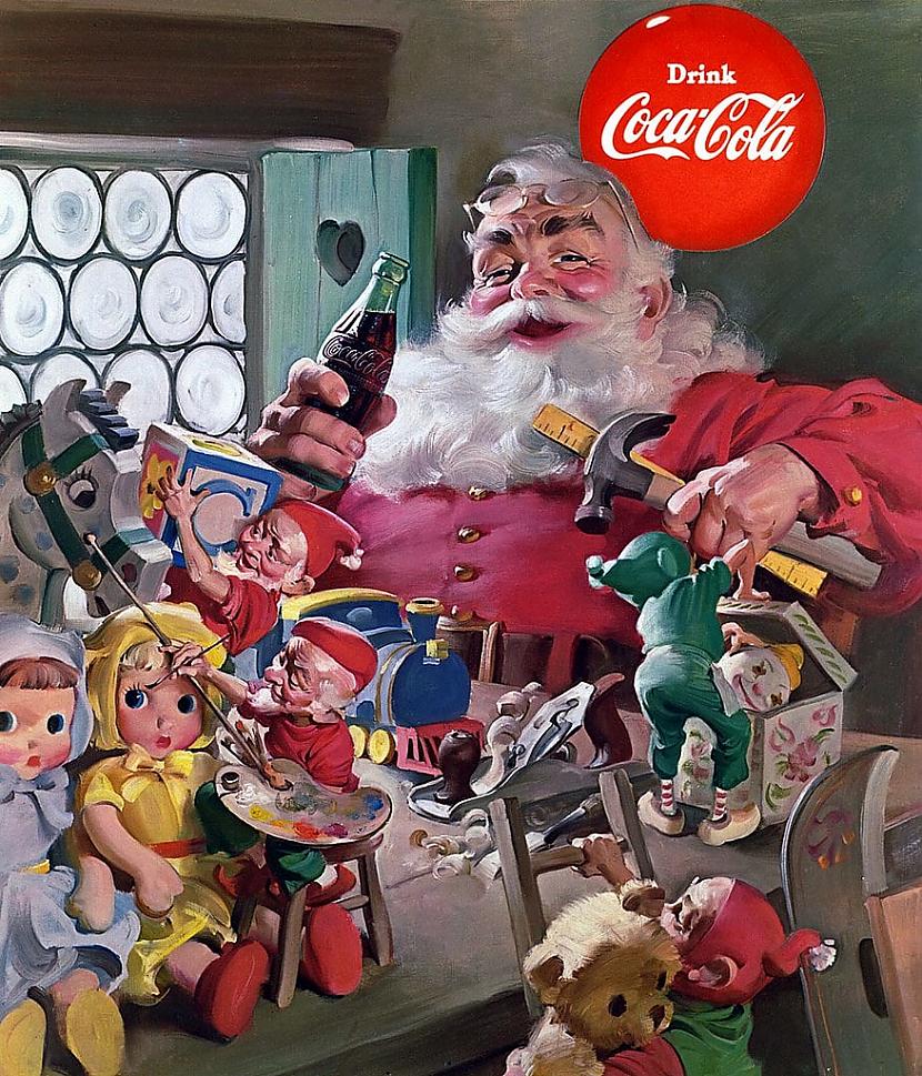 1950 gadu CocaCola... Autors: Zibenzellis69 Graciozi un absurdi: 10 retro reklāmu piemēri pazīstamiem produktiem
