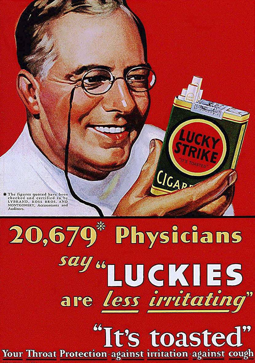 Brīnum cigaretes Autors: Zibenzellis69 Graciozi un absurdi: 10 retro reklāmu piemēri pazīstamiem produktiem