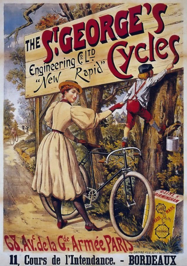 Velosipēds ieņem īpascaronu... Autors: Zibenzellis69 Māksla un velosipēdi: 1890. gadu franču velosipēdu plakātu valdzinošās pasaule