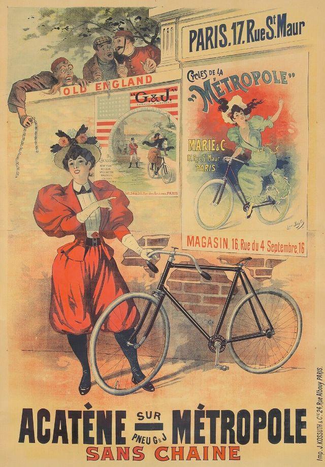  Autors: Zibenzellis69 Māksla un velosipēdi: 1890. gadu franču velosipēdu plakātu valdzinošās pasaule