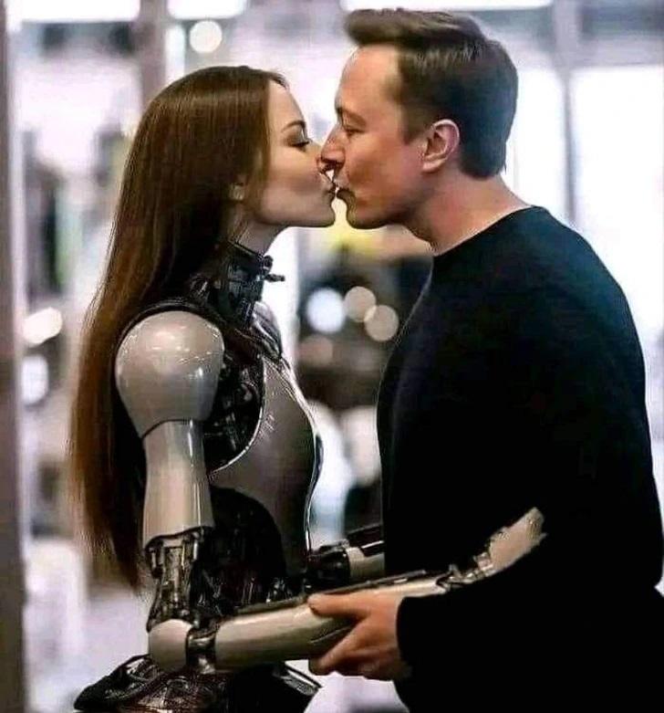 Sākotnēji mākslinieka Pablo... Autors: Lestets Īlona Maska strīdīgais robota skūpsts rada neizpratni internetā: "Kas viņa ir?"