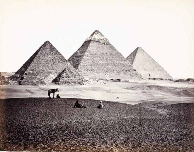 Gizas piramīdas pa 1862 gadu Autors: Lestets Retas 1850-to gadu fotogrāfijas