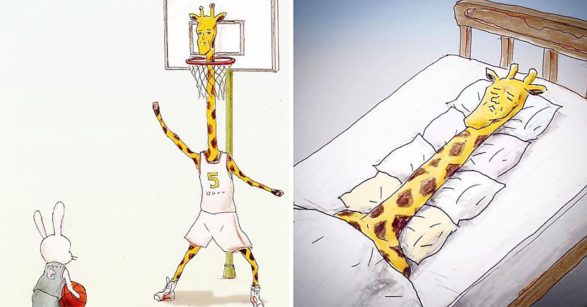 Apskati krāscaronņās... Autors: matilde 25 problēmas, ar kurām saskartos žirafes, ja viņas dzīvotu kā cilvēki
