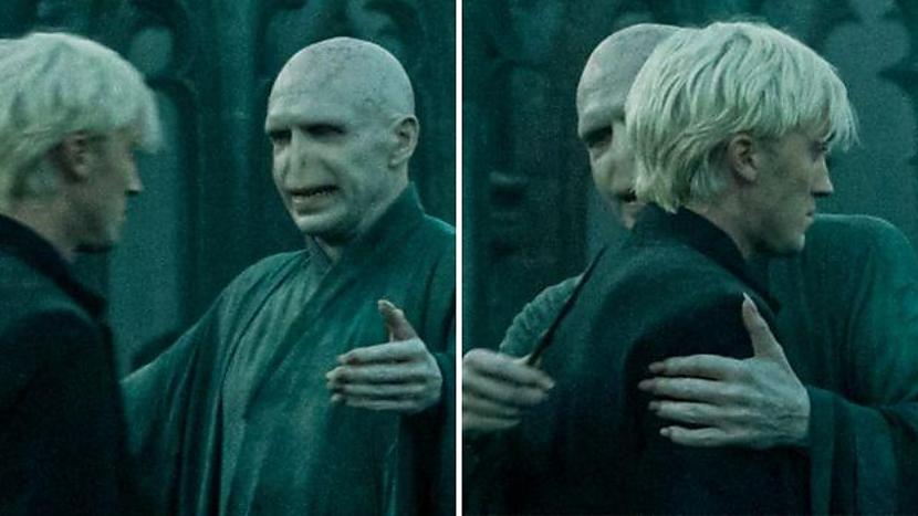 Voldemorta un Drako apskāviens... Autors: The Diāna Sīkas detaļas no Harija Potera filmām, kuras daudzi nezina