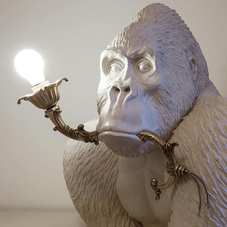 Gorilla nes gaismu Autors: Zibenzellis69 25 “dzīvas” mēbeles un dekori, kuru īpašnieki nekad nejūtas vientuļi