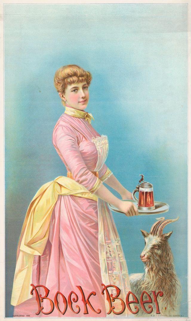 Bock Beer 1892 gads Autors: Zibenzellis69 Alus reklāmas plakāti no 19. gadsimta