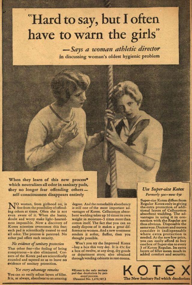 Scaronajās reklāmās sievietes... Autors: Zibenzellis69 Interesantas un jautras senlaicīgas sieviešu higiēnas reklāmas no 20. gs. sākuma