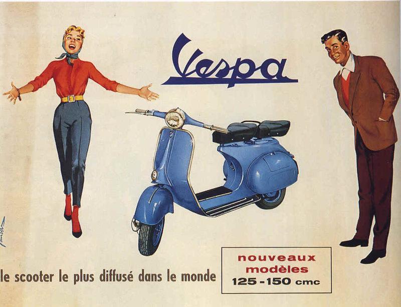 Piaggio pārdeva aptuveni 2500... Autors: Zibenzellis69 Vespa: vecākās reklāmas un slavenību šarms uz šiem klasiskajiem motorolleriem