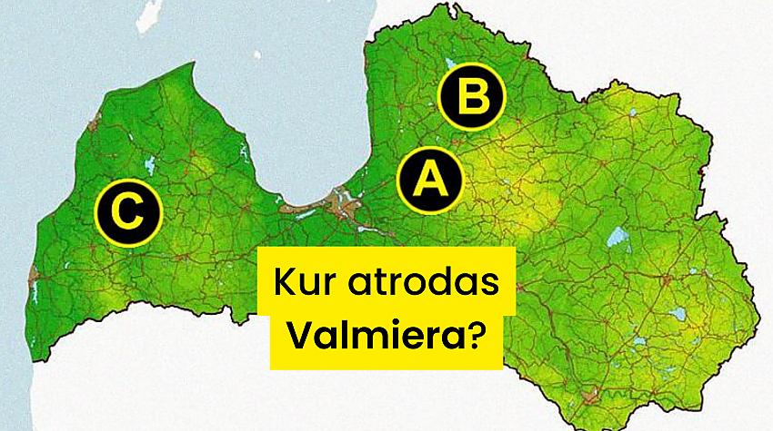 Tests: Vai vari pareizi kartē atzīmēt šīs 10 pilsētas?