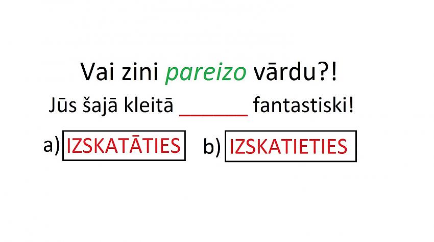 Tests: Vai tu saproti latviešu valodu?