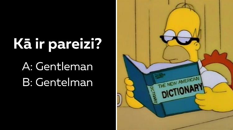 Angļu valodas tests ekspertiem: Vari iegūt vismaz 5 punktus no 10?